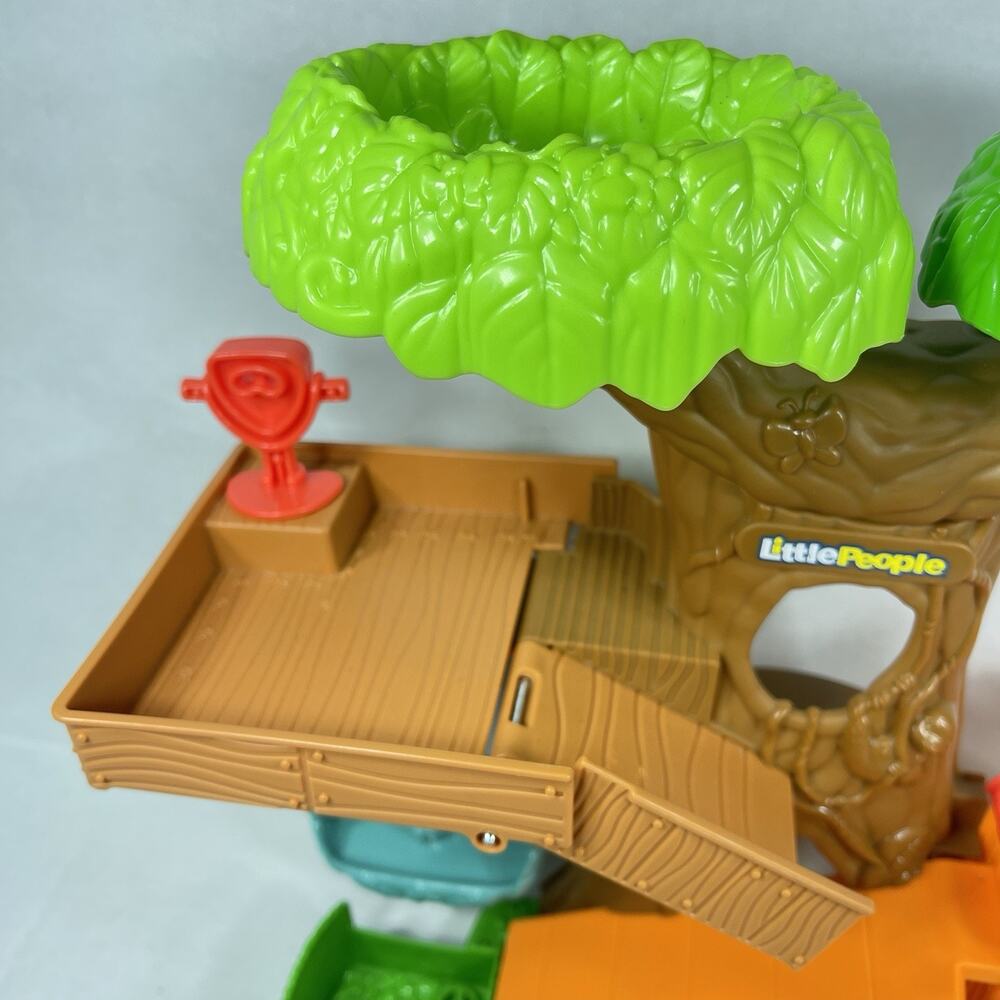 Fisher Price Little People Big Animal Zoo Treehouse Swing Pond Playset Only - Picture 2 of 5